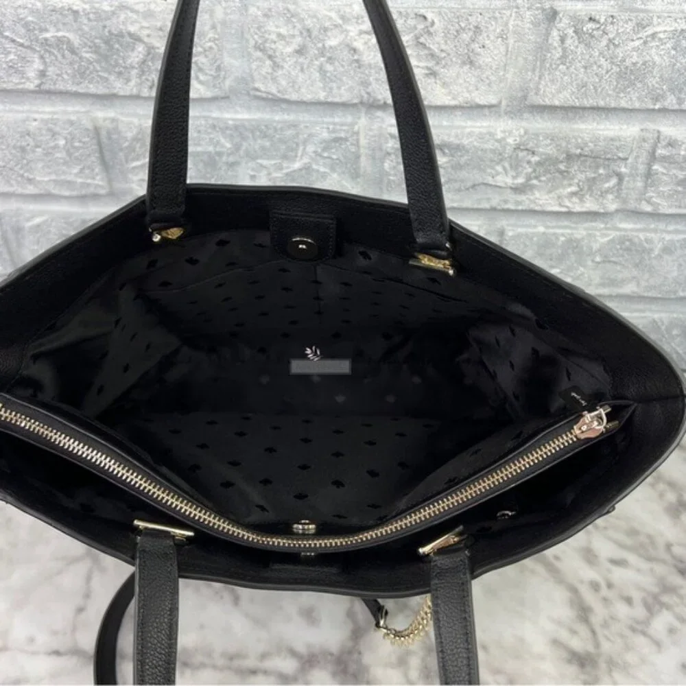 Kate Spade Infinite Large Triple Compartment Tote In Black